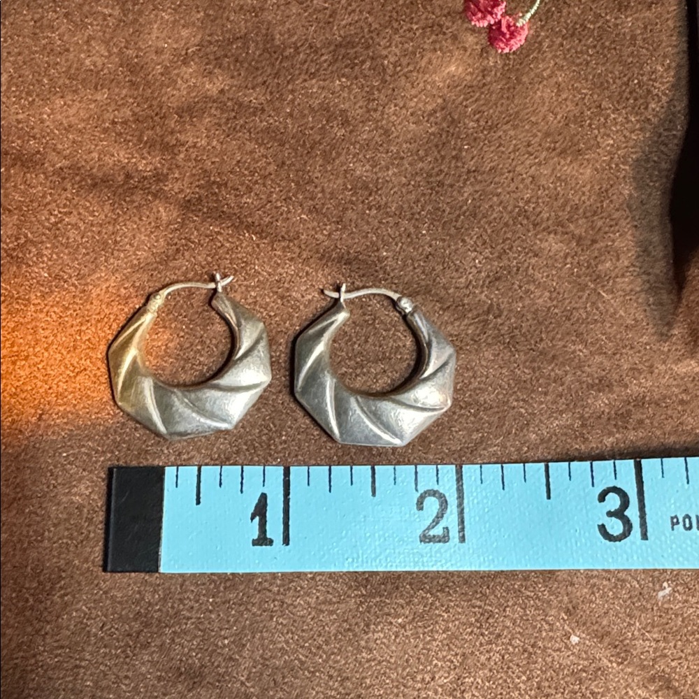 Silver PUFF 925 earrings 🐈‍⬛ - Picture 7 of 7